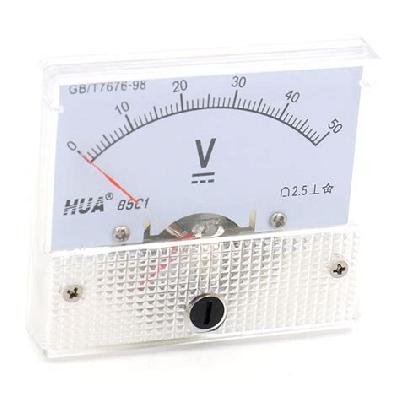 Square Analog Voltmeter