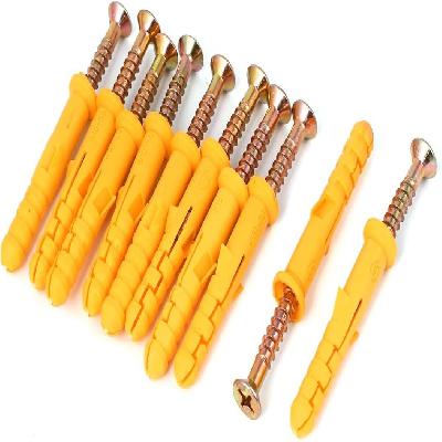 10x60mm Plastic Expansion Pipe Column Concrete Anchor Wall Plug
