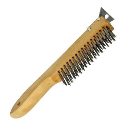Wire Brush Wooden Handle