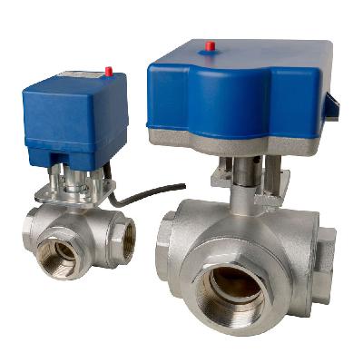 Industrial Motorized Three Way Diverter