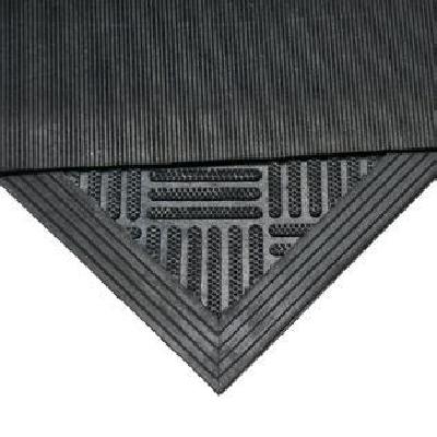 Black Checkered Rubber Mats