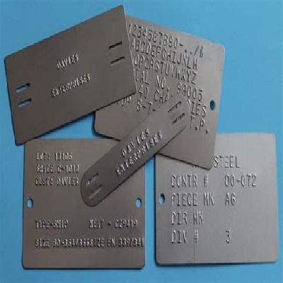 Identification Aluminum Plate 