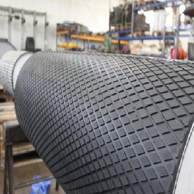 Diamond Groove Pulley Lagging