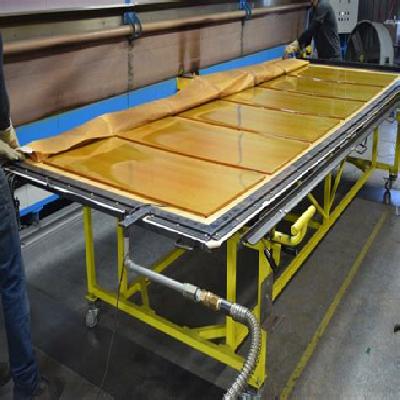 Wood grain sublimation plant