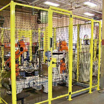 Machine and Robot Perimeter Safety Fences