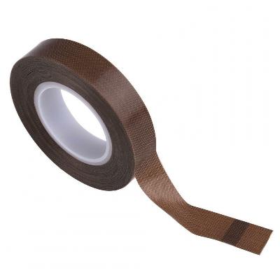 PTFE Glass Cloth Adhesive Tape Brown 10 mm