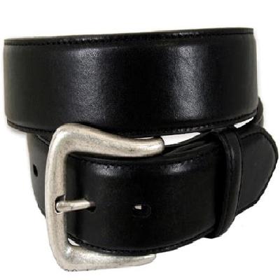 Men Black Leather Belt