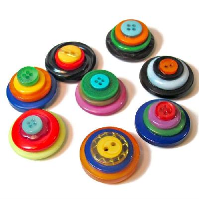 Coloured Button Magnet