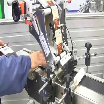 Pouch Sticker Labelling Machine