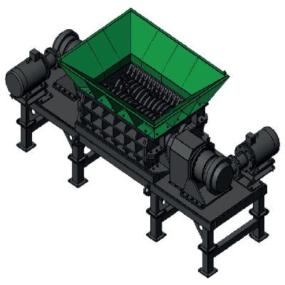 Multipurpose Twin Shaft Shredder