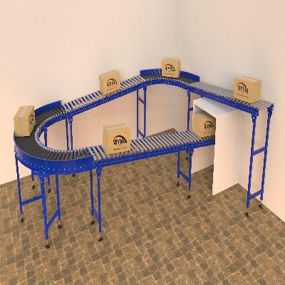 Gravity Roller Conveyor System