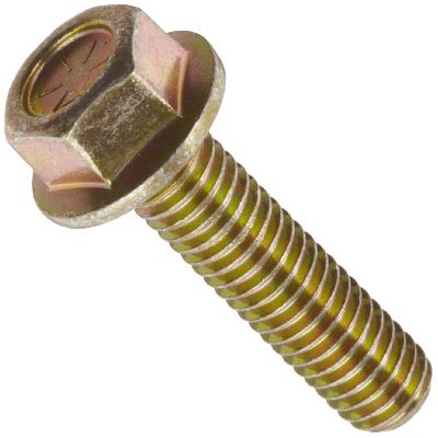 EN8 Gold Plated Flange Bolt