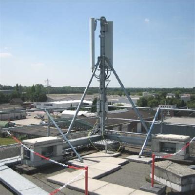 Galvanised Telecom Roof Top Pole