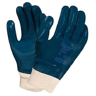 Nitrile Medium To Heavy Coated Gloves with Knit Wrist