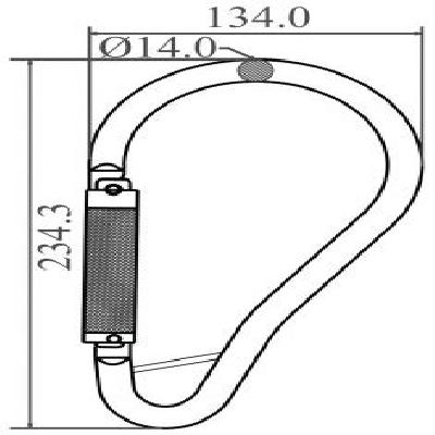 Steel Tower Hook Quarter-Turn Locking
