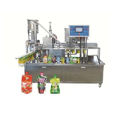 Four nosal juice packing machine