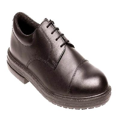 Black Low Ankle Leather Safety Shoes
