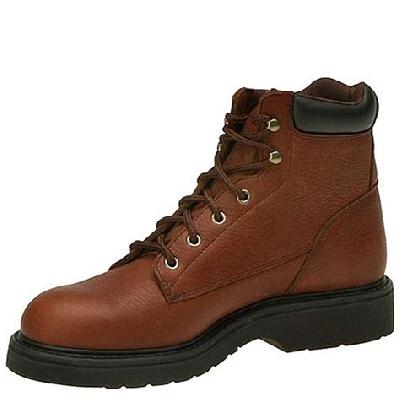 Leather Brown Low Ankle Safety Shoes