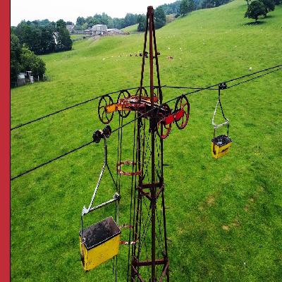 Hanger for aerial ropeway