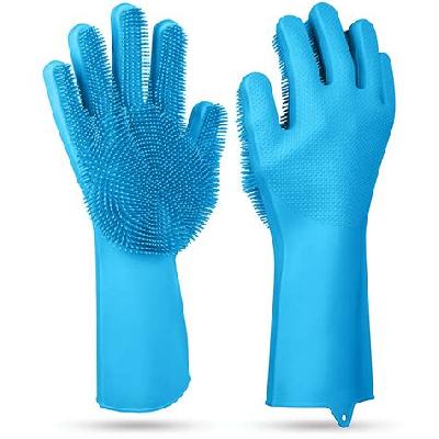 Dishwashing Gloves With Wash Scrubber