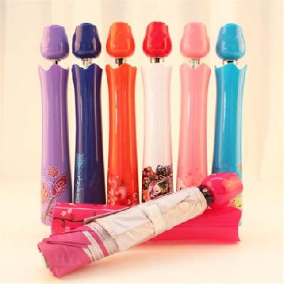 Rose Folding Bottle Umbrella