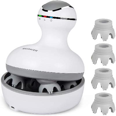 Scalp head neck finger massager