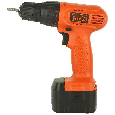 Black Decker CD121B2-IN 12V 10mm NI-CD Cordless Variable Speed Drill with 2 Batteries
