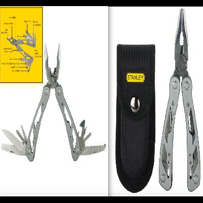 Stanley 1-84-519 Multi Utility Plier (12 Tools, Silver)