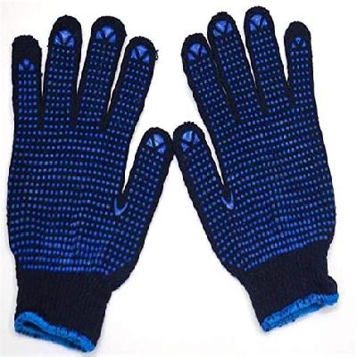 Blue Dotted Hand Gloves