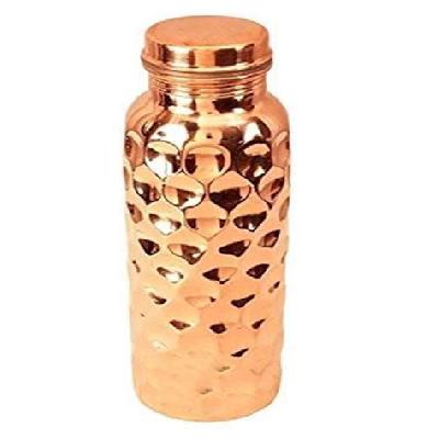Hammered Copper Water Bottle