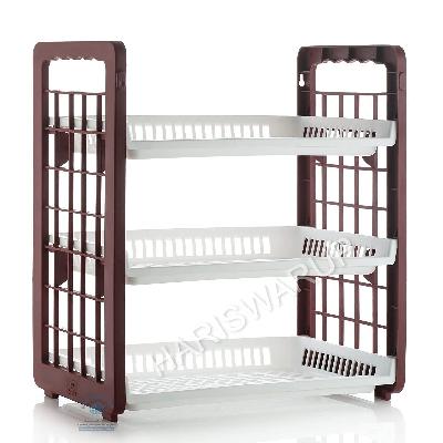 3 Layer Plastic Kitchen Rack