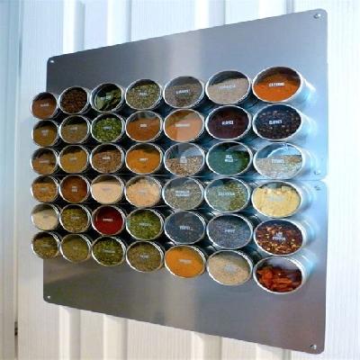 4 Pc Magnetic Spice Rack
