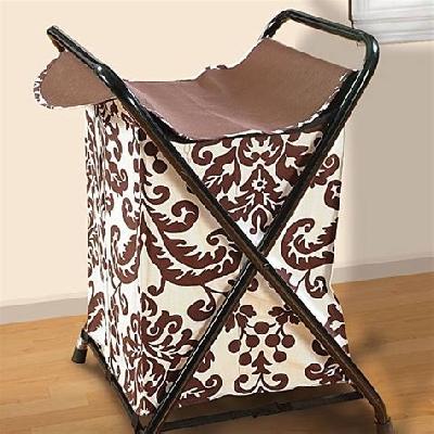 Brown Printed Laundry Bag