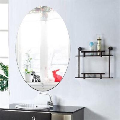 Oval Shape Wall Sticker Mirror