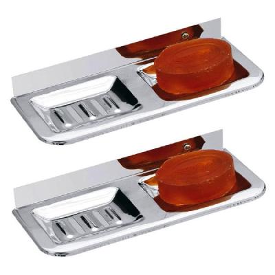 STEEL DOUBLE  SQUARE SOAP HOLDER