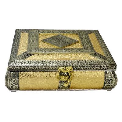 Wooden Dry Fruit Handicraft Box Antique Look