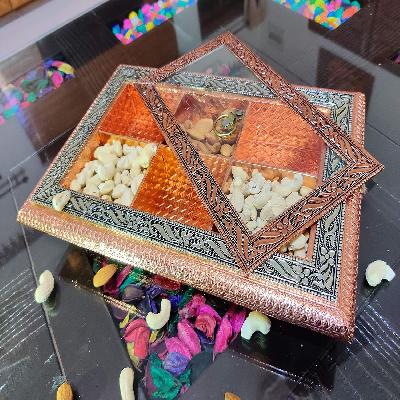Wooden Dry Fruit Handicraft Randoli Design Box
