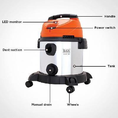 Black Decker Vh802 800-watt Vacuum Cleaner And Blower