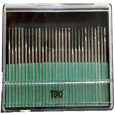 York Diamond Coated Burr Set3mm Shank (30pc) - YRK2109900K