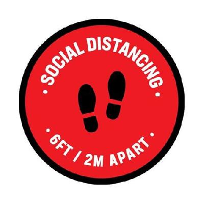 Social Distancing Stickers