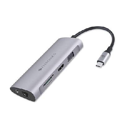 ZEBRONICS 11 in 1 USB Type C Multiport Adapter Zeb TA2000UCLVAP