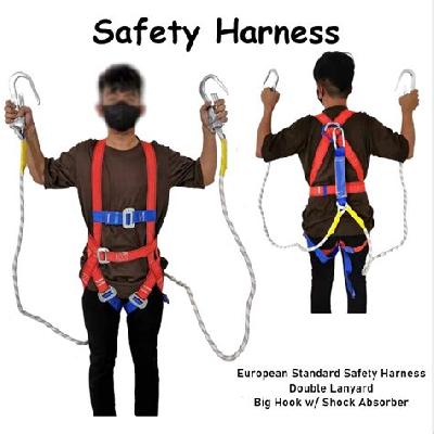 Udyogi Safety Harness With Double Lanyard Shock Absorber