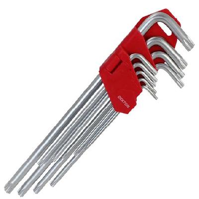 Torx Key Set, T10 to T50 (9 Pcs)