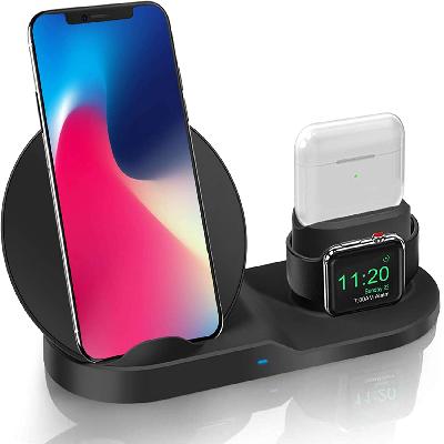 3 In 1 Wireless Charger For Iphone Apple Watch 