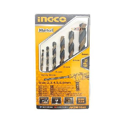 6pcs Hss Twist Drill Bits Set Akdb1065
