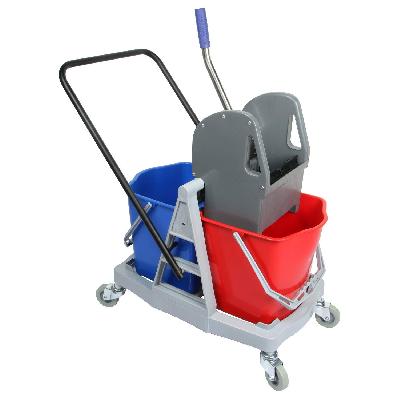 Plastic Blue AND Red Mop Wringer Trolley