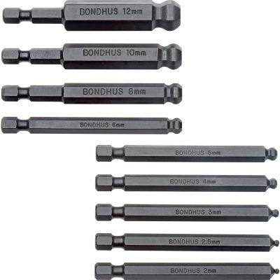 Bondhus 10836, Set 12 Ball End Power Bits 