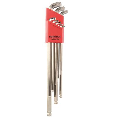 Bondhus 17099, Set 9  Plated Ball End L-wrenches