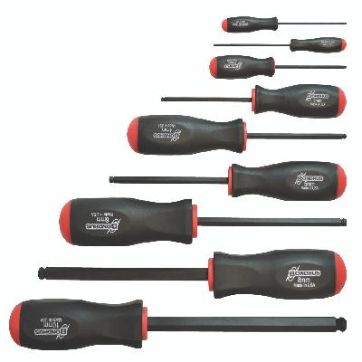 Bondhus 74699, Set 9 ProHold Ball End Screwdrivers 1.5-10mm