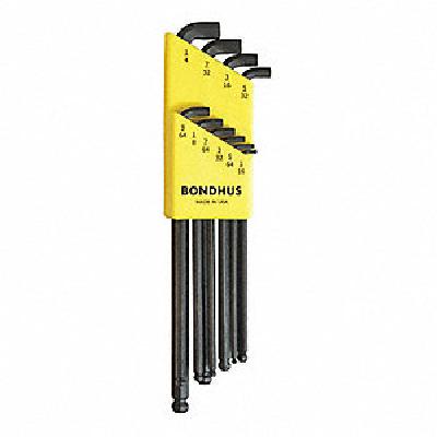 Bondhus 74992, Set 7 Pro Hold Ball End L-wrenches 1.5-6mm